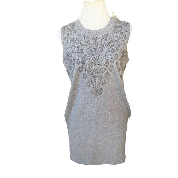 Diesel Women Gray Cotton BlenSleeveless D-Radi Beaded Dress Size S 00SBXI0LAGL - Picture 12 of 12